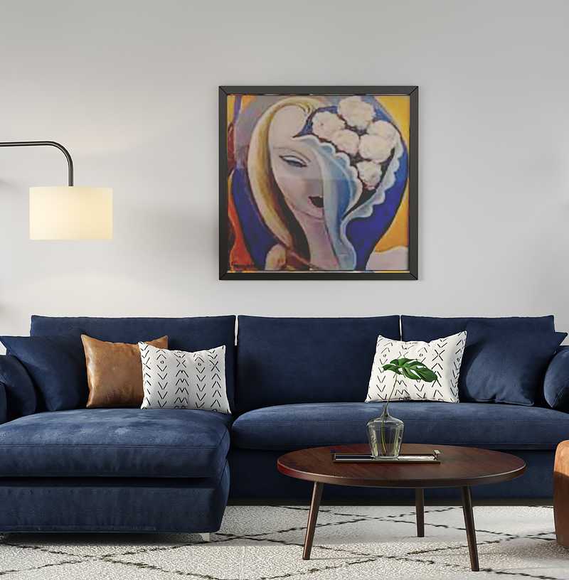 Contemporary, Industrial, Midcentury Modern Living Room Design by Havenly Interior Designer Amanda