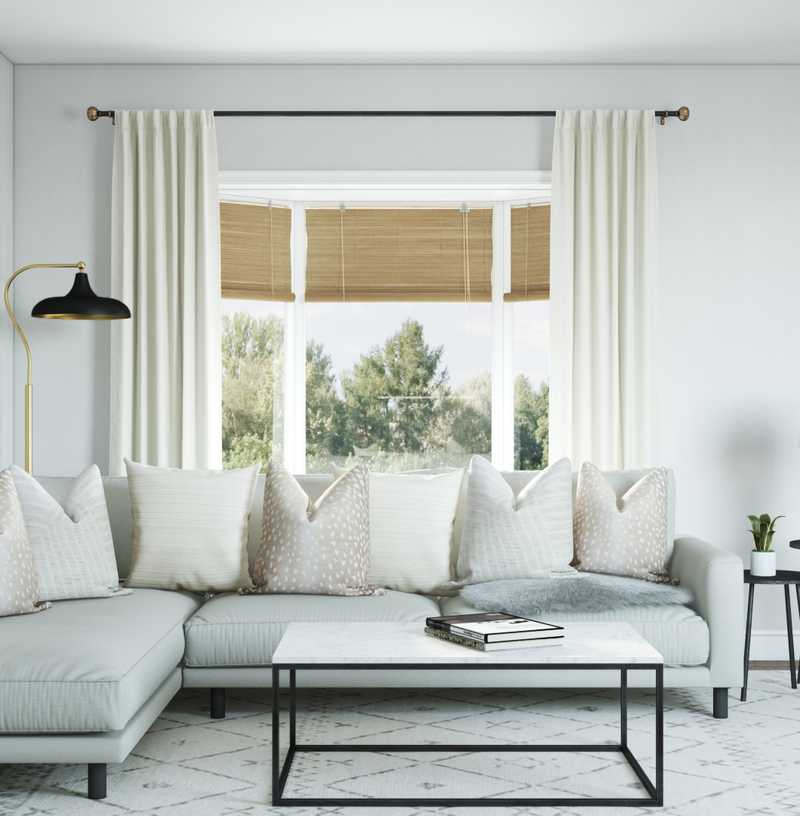 Bohemian, Midcentury Modern, Scandinavian Living Room Design by Havenly Interior Designer Jessica
