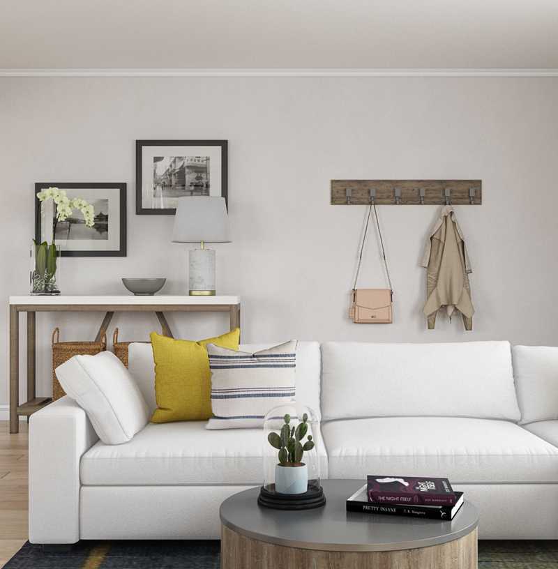 Modern, Rustic, Minimal Living Room Design by Havenly Interior Designer Nancy