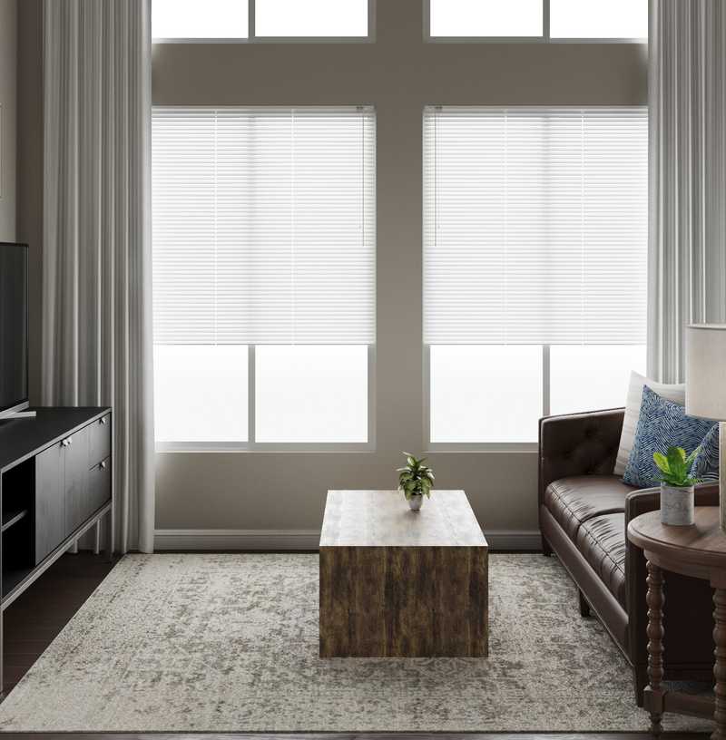Modern, Classic, Rustic Living Room Design by Havenly Interior Designer Emily