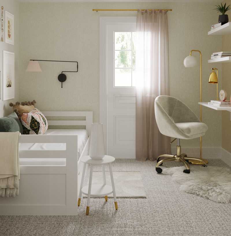 Eclectic, Glam Bedroom Design by Havenly Interior Designer Sarah