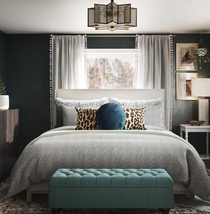 Eclectic, Bohemian, Glam Bedroom Design by Havenly Interior Designer Sara