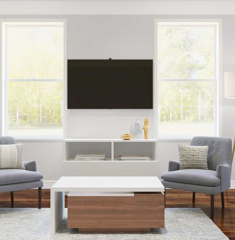 Modern, Midcentury Modern, Scandinavian Living Room Design by Havenly Interior Designer Kelcie