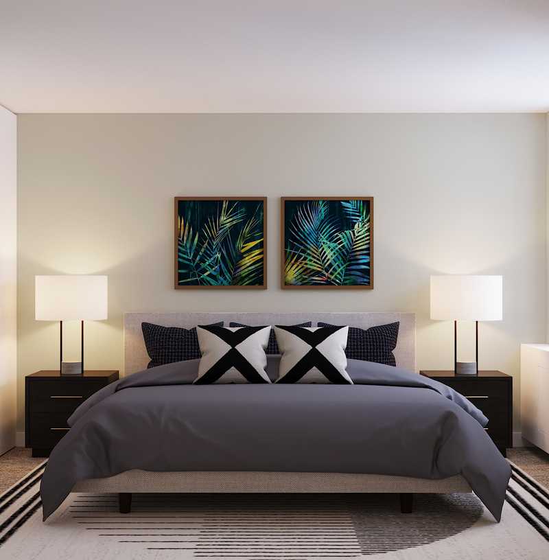 Contemporary, Midcentury Modern, Minimal Bedroom Design by Havenly Interior Designer Kyla