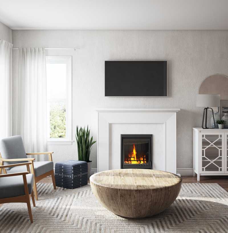 Modern, Scandinavian Living Room Design by Havenly Interior Designer Alexis