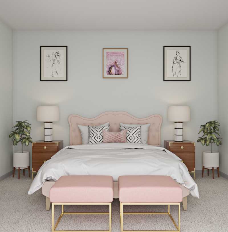 Modern, Eclectic, Bohemian Bedroom Design by Havenly Interior Designer Brady