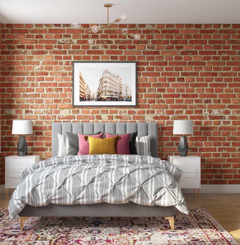 Contemporary, Midcentury Modern Bedroom Design by Havenly Interior Designer Randi