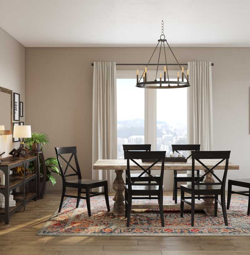 Modern, Bohemian Dining Room Design by Havenly Interior Designer Sofia