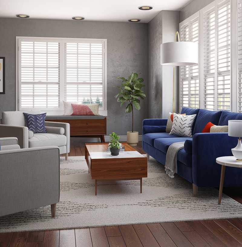Midcentury Modern Living Room Design by Havenly Interior Designer Junya