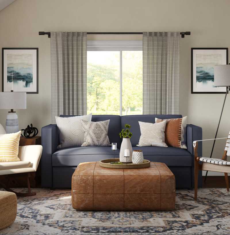 Contemporary, Modern Living Room Design by Havenly Interior Designer Fendy