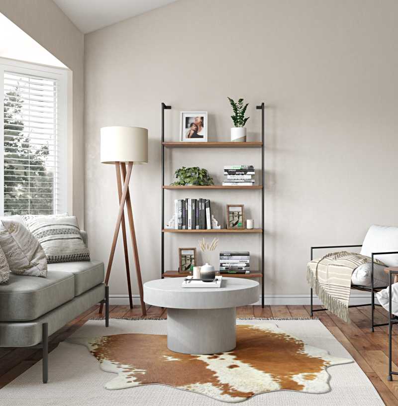 Contemporary, Modern, Minimal Living Room Design by Havenly Interior Designer Erin
