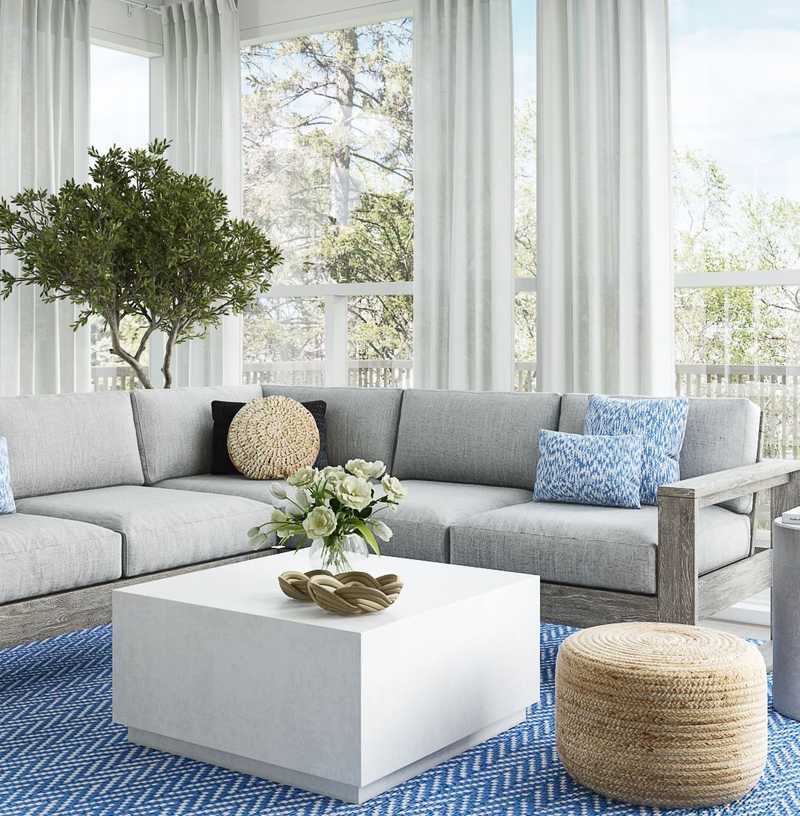 Contemporary, Bohemian, Coastal Not Sure Yet Design by Havenly Interior Designer Sarah