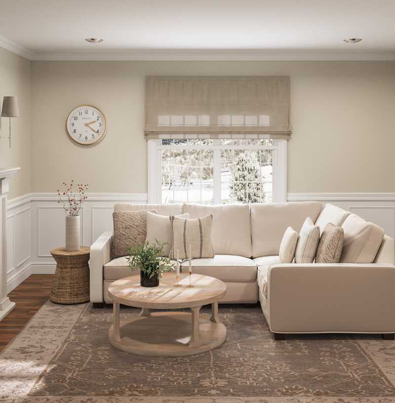 Contemporary, Classic, Coastal, Transitional Living Room Design by Havenly Interior Designer Sarah