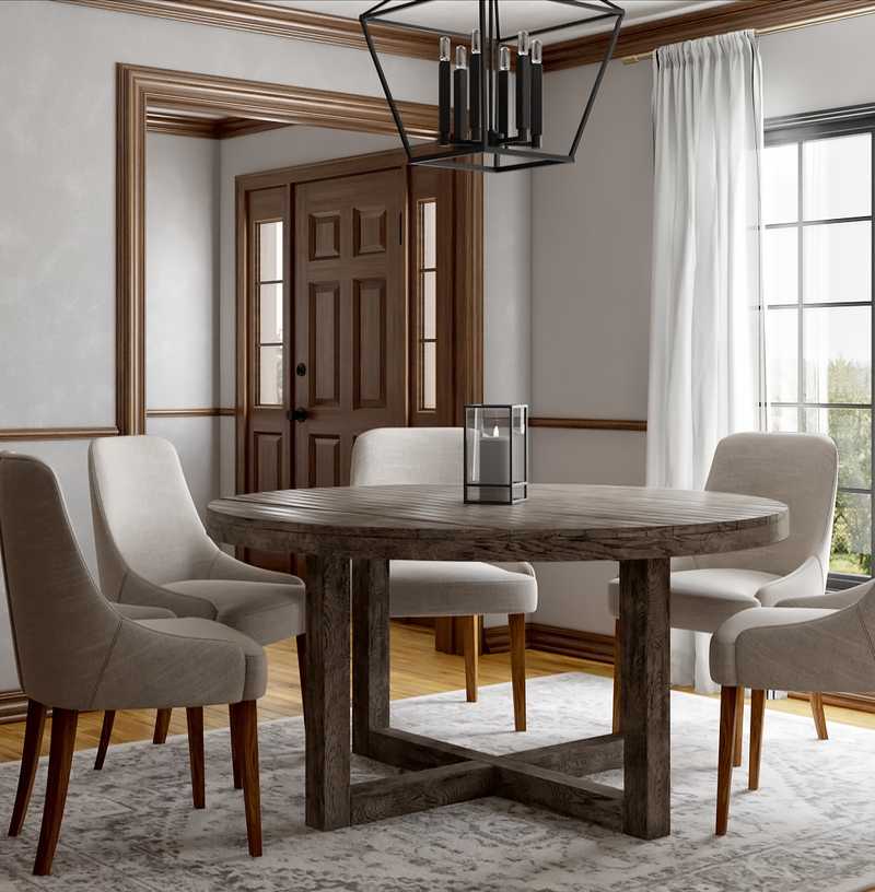 Traditional, Farmhouse Dining Room Design by Havenly Interior Designer Rita