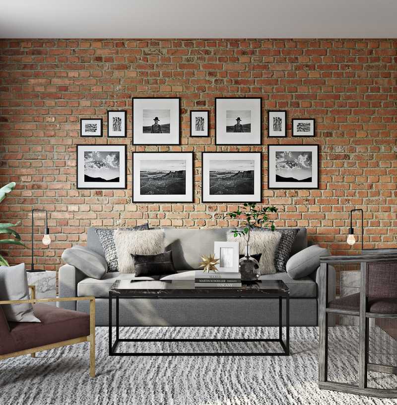 Glam Living Room Design by Havenly Interior Designer Megan