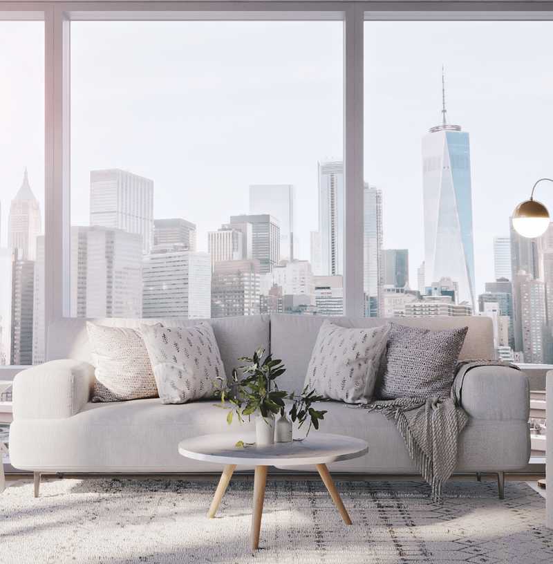 Modern, Scandinavian Living Room Design by Havenly Interior Designer Jacqueline