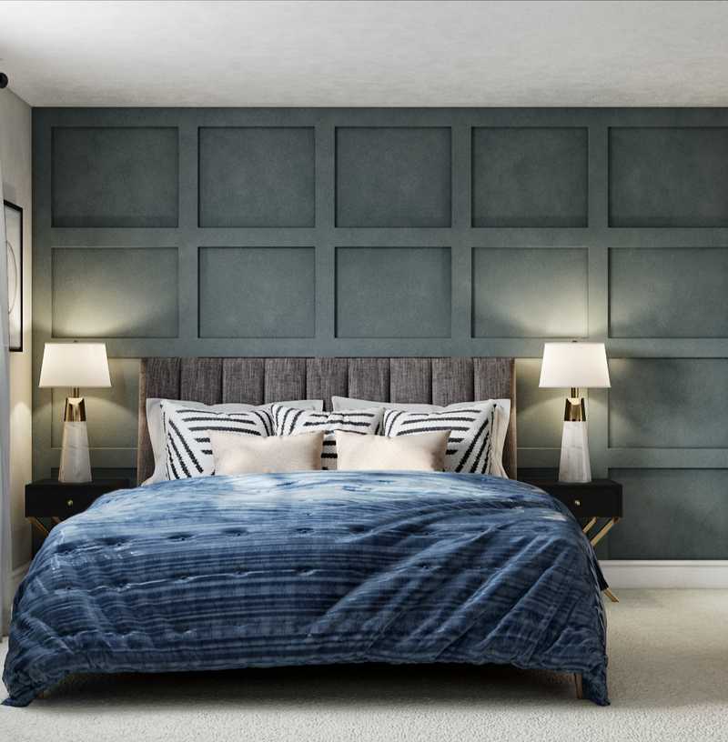 Modern, Glam Bedroom Design by Havenly Interior Designer Robyn