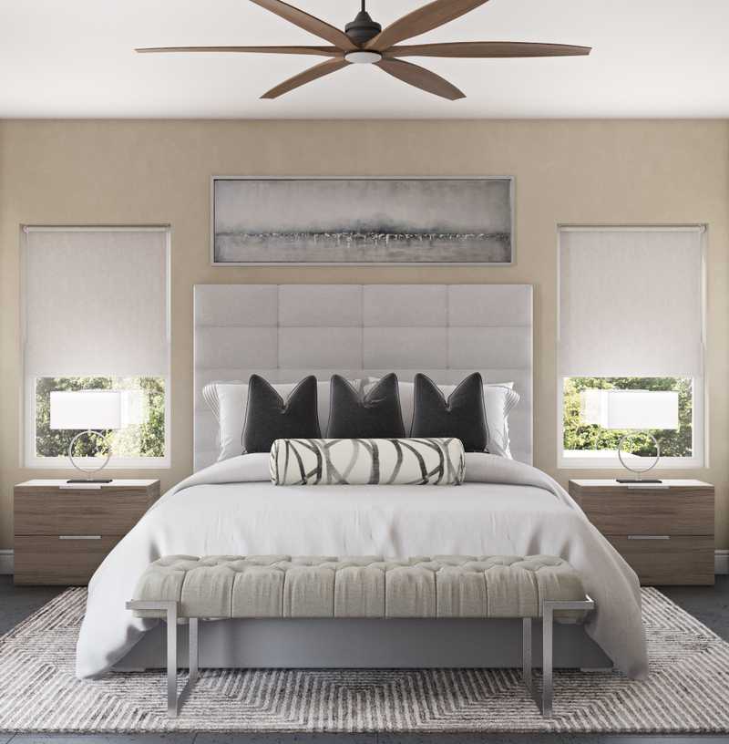 Contemporary, Modern, Glam, Minimal, Scandinavian Bedroom Design by Havenly Interior Designer Shalene