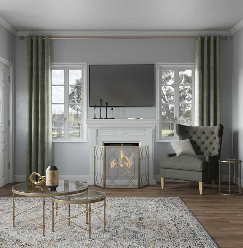 Contemporary, Modern, Classic, Glam Living Room Design by Havenly Interior Designer James