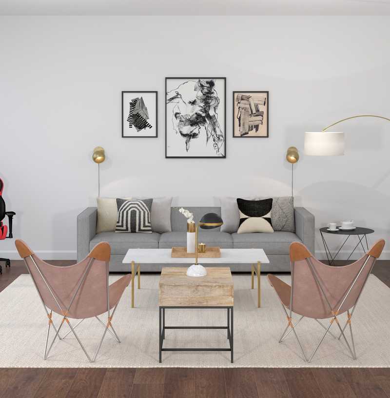 Modern Living Room Design by Havenly Interior Designer Ryan