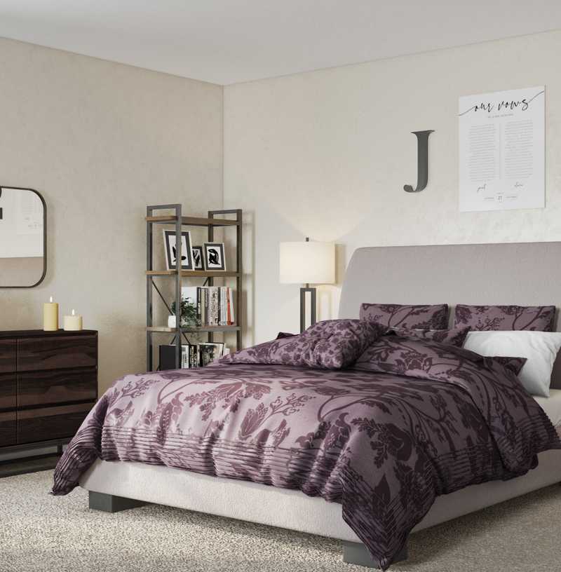 Contemporary, Industrial Bedroom Design by Havenly Interior Designer Azure