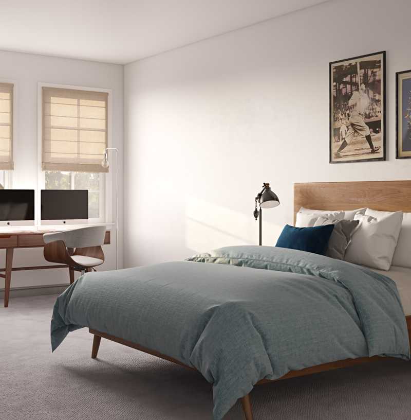 Contemporary, Modern, Midcentury Modern Bedroom Design by Havenly Interior Designer Logan