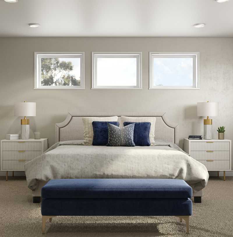 Contemporary, Glam, Transitional Bedroom Design by Havenly Interior Designer Megan