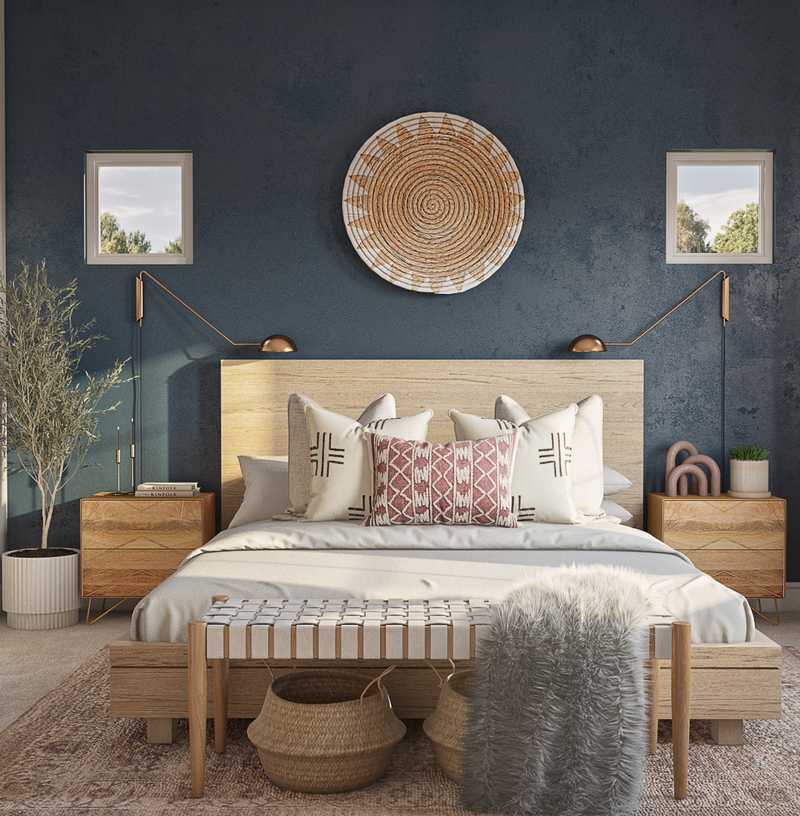 Eclectic, Bohemian Bedroom Design by Havenly Interior Designer Astrid