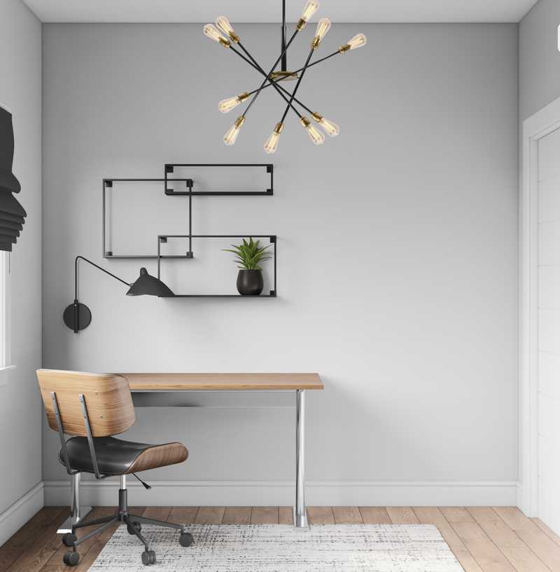 Glam Office Design by Havenly Interior Designer Fiorella