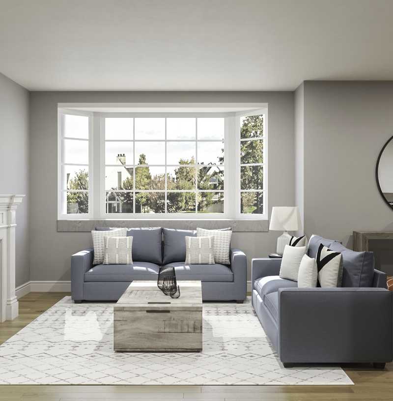 Modern, Classic, Traditional, Farmhouse, Rustic, Transitional Living Room Design by Havenly Interior Designer Natalie