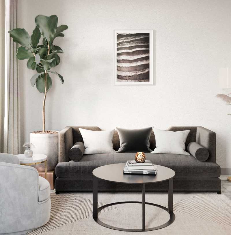 Modern, Glam Living Room Design by Havenly Interior Designer Anna