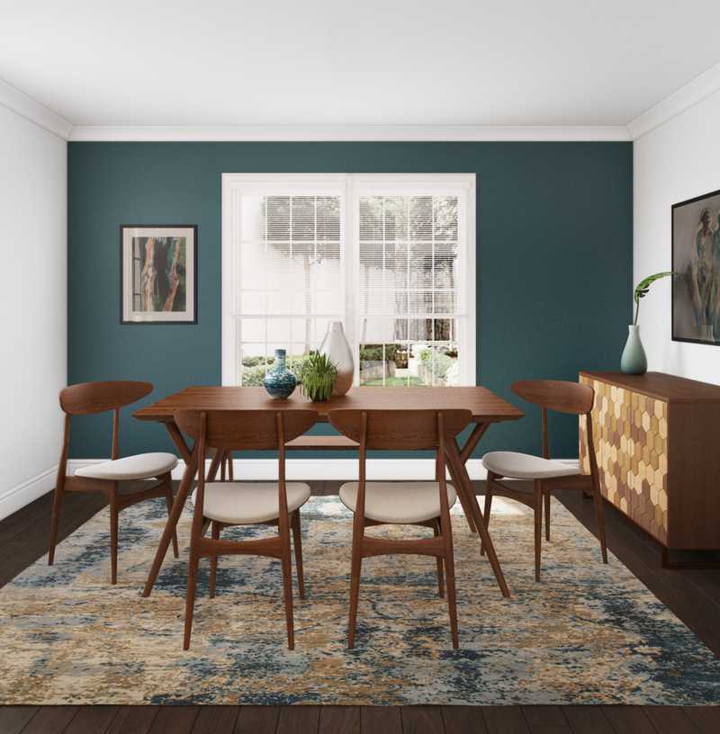 Midcentury Modern Dining Room Design by Havenly Interior Designer Glynis