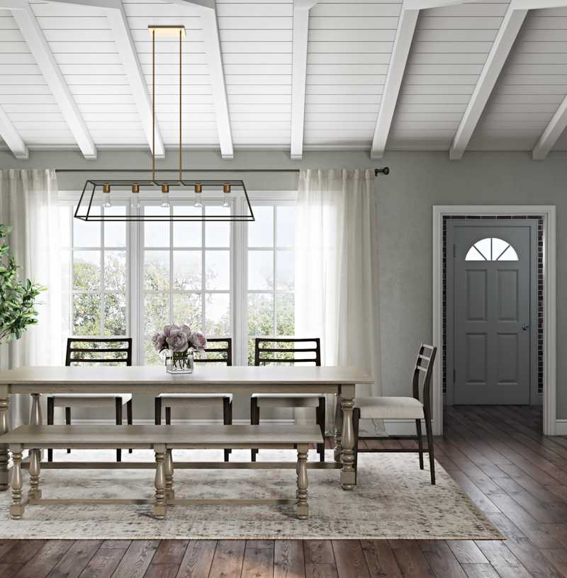 Classic, Industrial, Traditional Dining Room Design by Havenly Interior Designer Makenzie