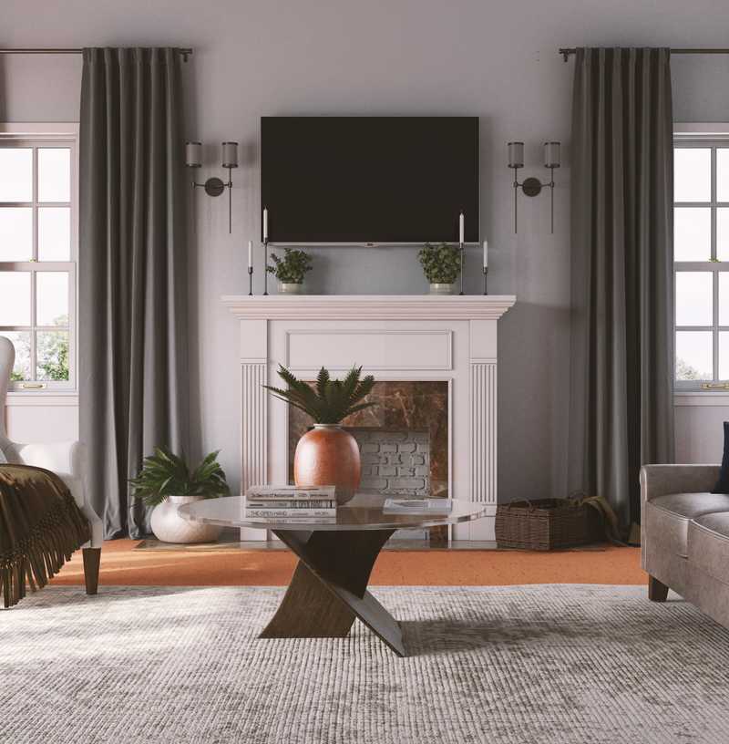 Eclectic Living Room Design by Havenly Interior Designer Natalie
