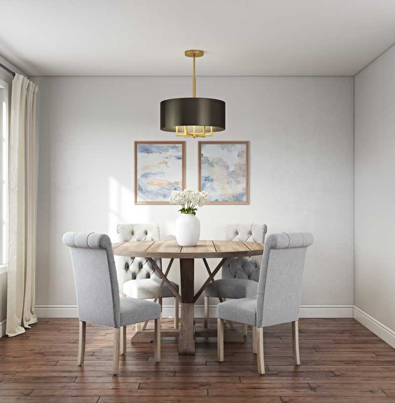 Classic, Glam, Transitional Dining Room Design by Havenly Interior Designer Megan