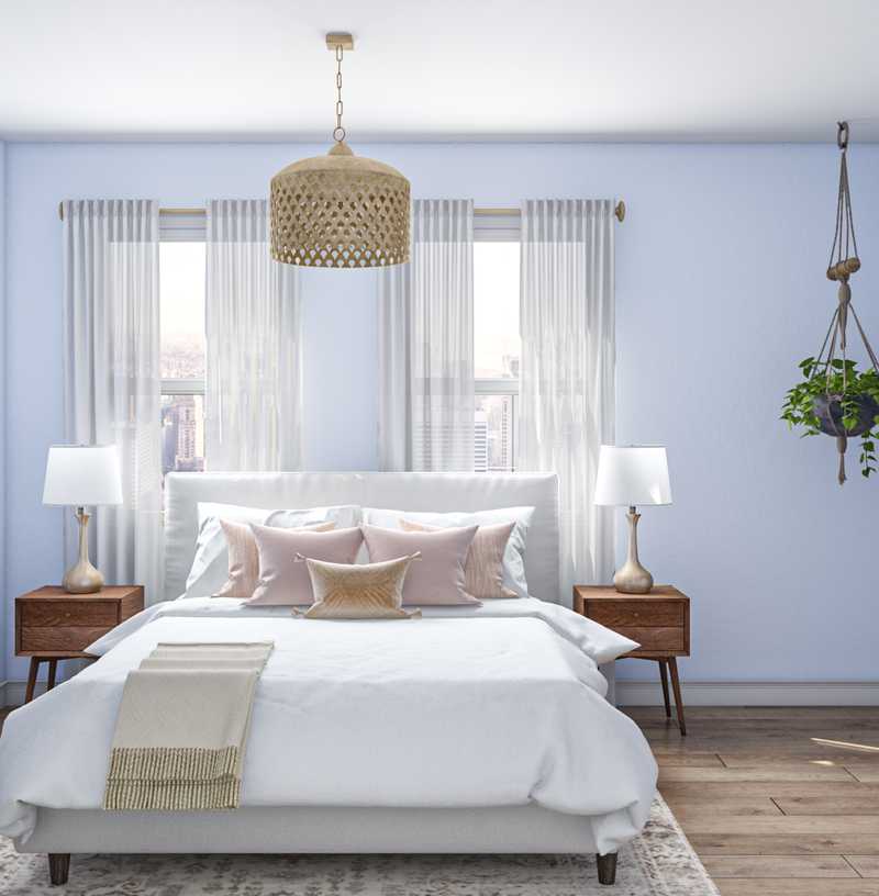 Coastal, Midcentury Modern, Scandinavian Bedroom Design by Havenly Interior Designer Madison
