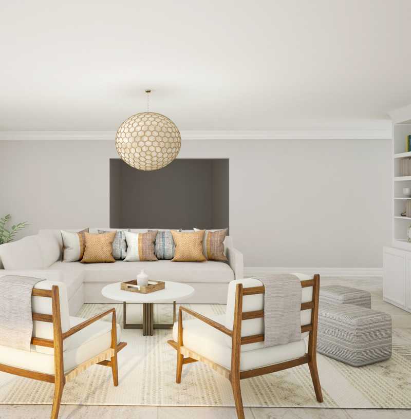 Traditional, Transitional Living Room Design by Havenly Interior Designer Stacy