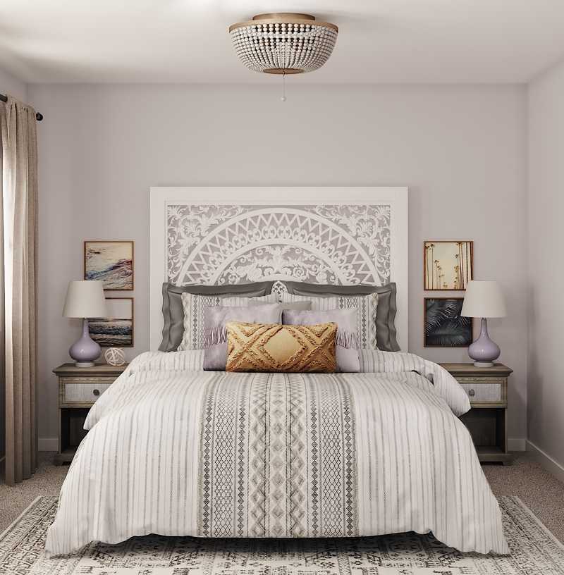 Classic, Bohemian Bedroom Design by Havenly Interior Designer Danielle