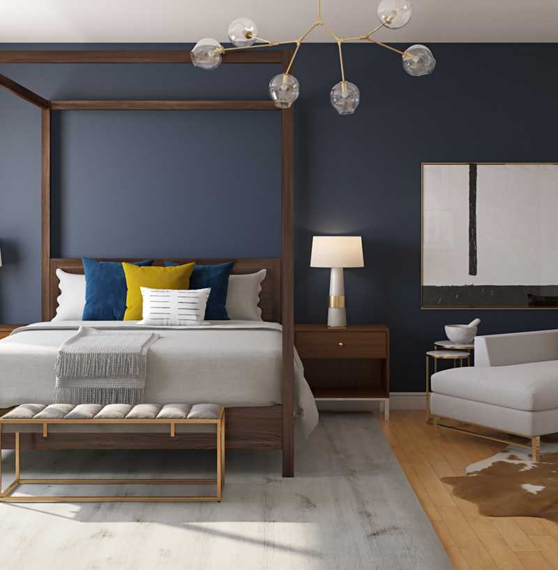 Modern, Midcentury Modern, Minimal Bedroom Design by Havenly Interior Designer Diana