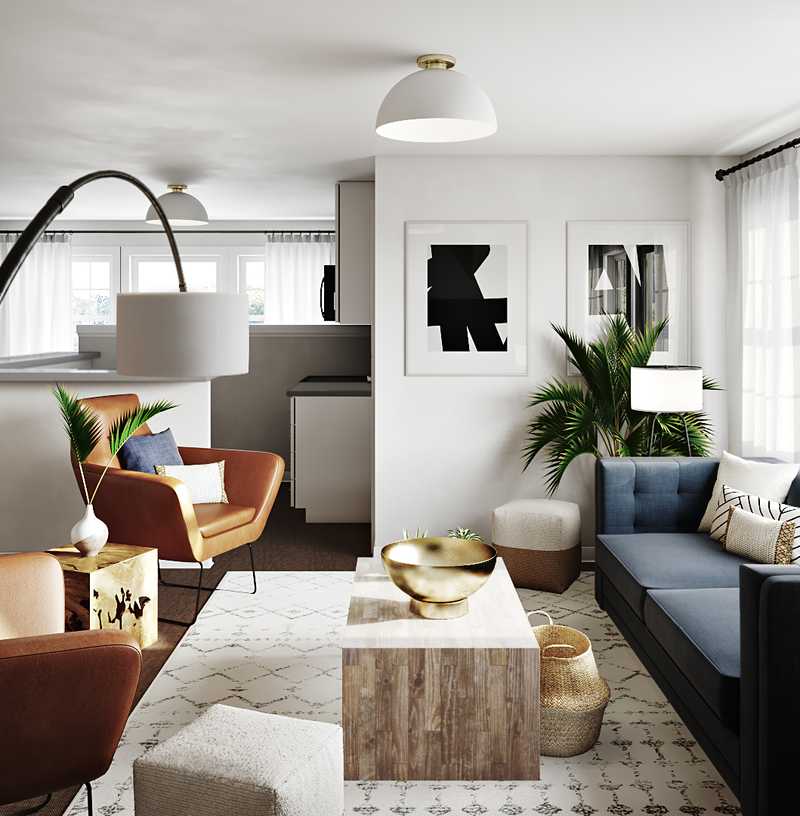 Contemporary, Modern, Rustic Living Room Design by Havenly Interior Designer Sydney