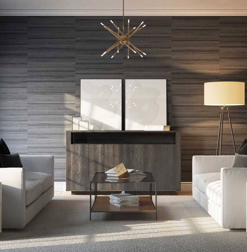 Contemporary Living Room Design by Havenly Interior Designer Libby