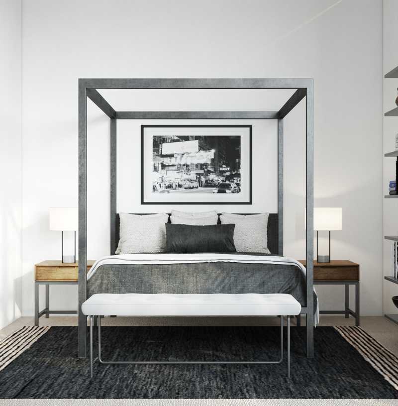 Industrial Bedroom Design by Havenly Interior Designer Brady