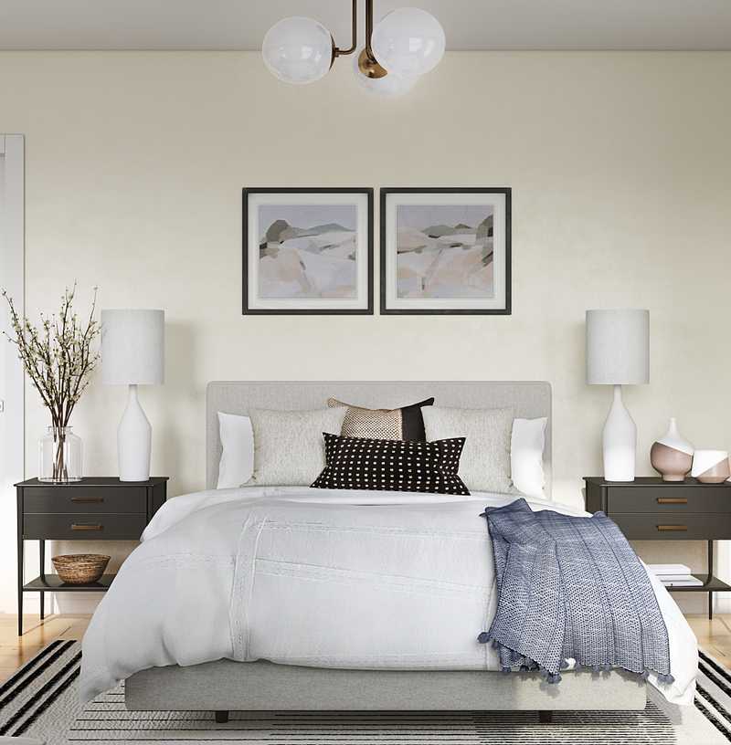 Modern, Industrial, Minimal, Scandinavian Bedroom Design by Havenly Interior Designer Emily