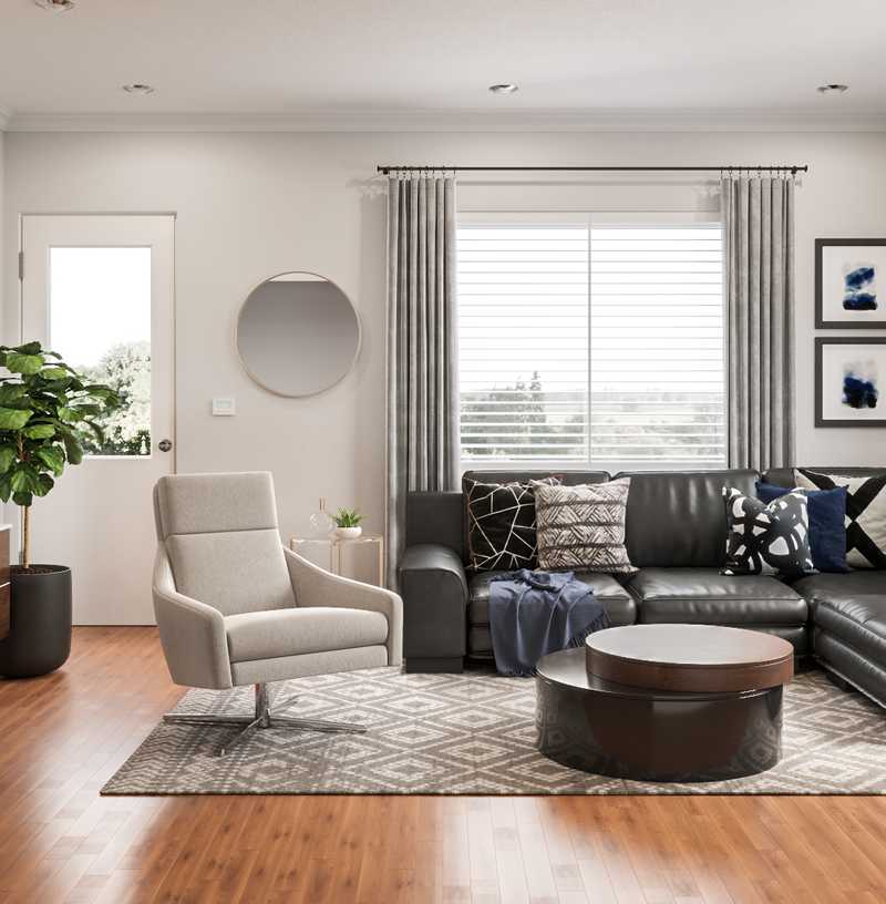 Modern, Midcentury Modern, Scandinavian Living Room Design by Havenly Interior Designer Natalie