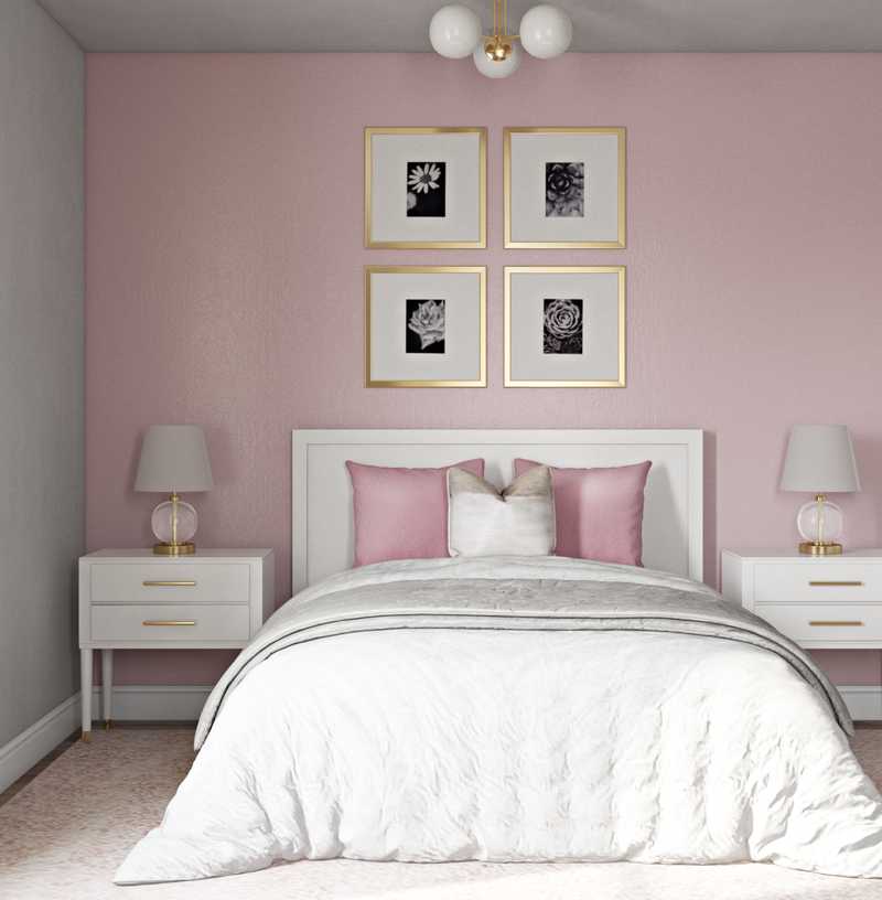 Modern, Bohemian, Glam Bedroom Design by Havenly Interior Designer Legacy