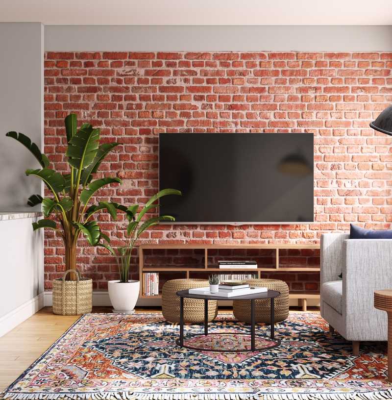 Modern, Eclectic Living Room Design by Havenly Interior Designer Kasee