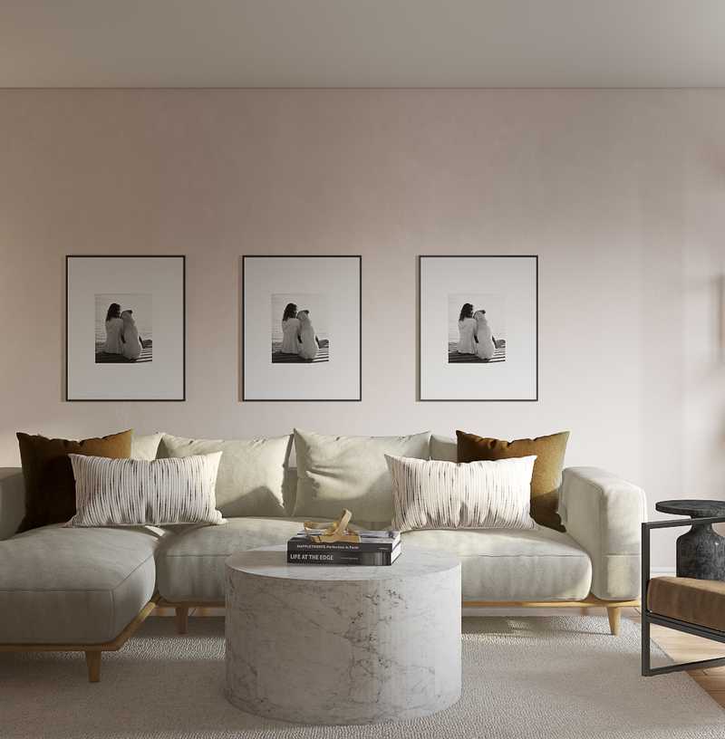 Modern, Bohemian Living Room Design by Havenly Interior Designer Jacqueline