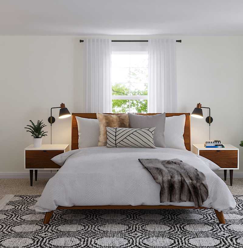 Midcentury Modern, Scandinavian Bedroom Design by Havenly Interior Designer Ella