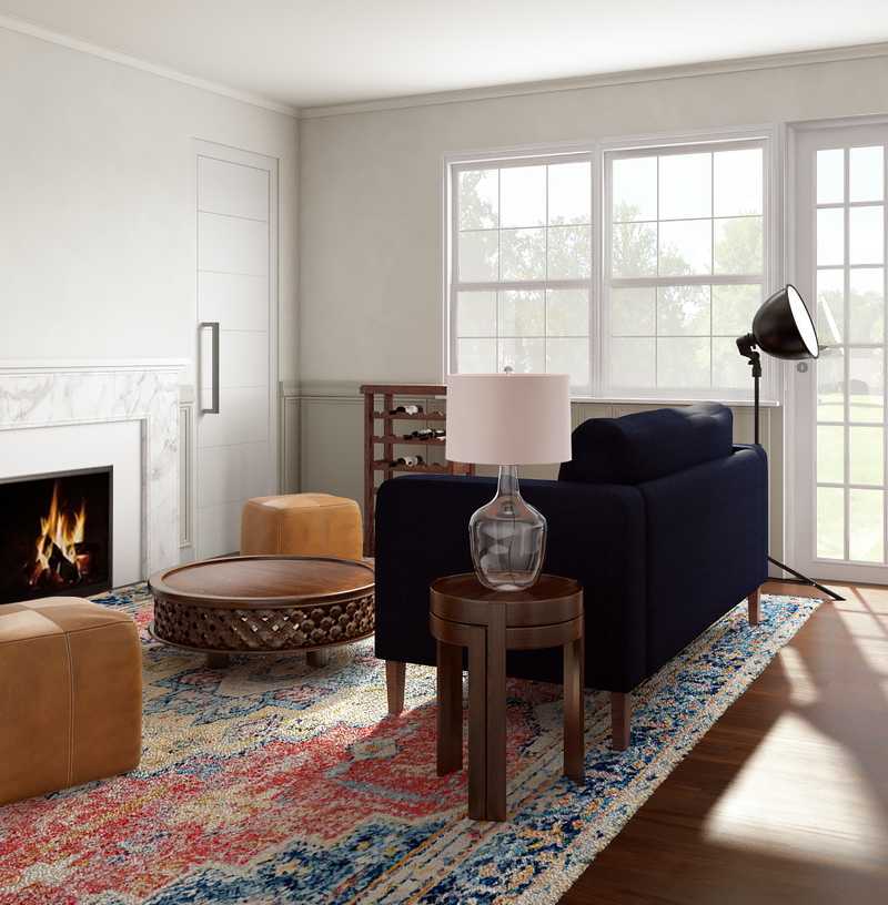 Modern, Midcentury Modern Living Room Design by Havenly Interior Designer Sydney