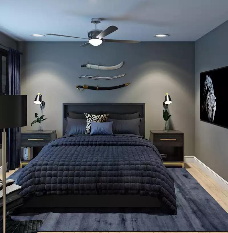 Modern, Glam Bedroom Design by Havenly Interior Designer Crystal